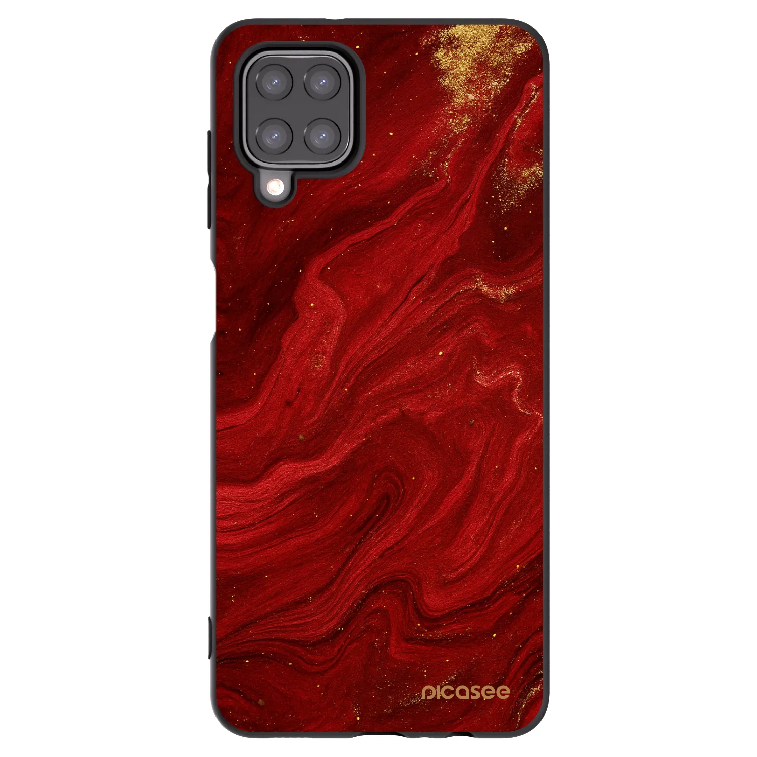 Picasee silikónový čierny obal pre Samsung Galaxy M12 M127F - Red