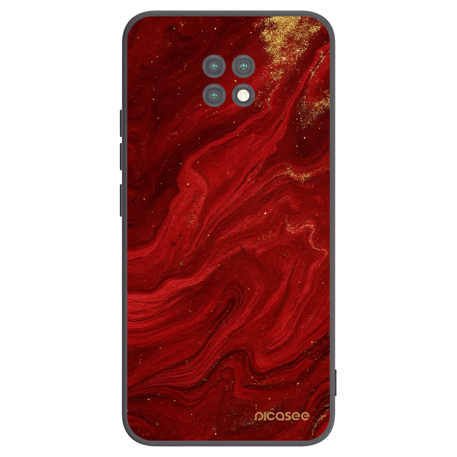 Picasee silikónový čierny obal pre Xiaomi Redmi Note 9T - Red