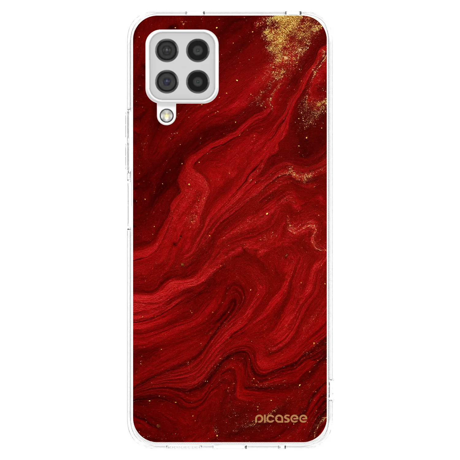 Picasee silikónový prehľadný obal pre Samsung Galaxy A22 A225F 4G - Red