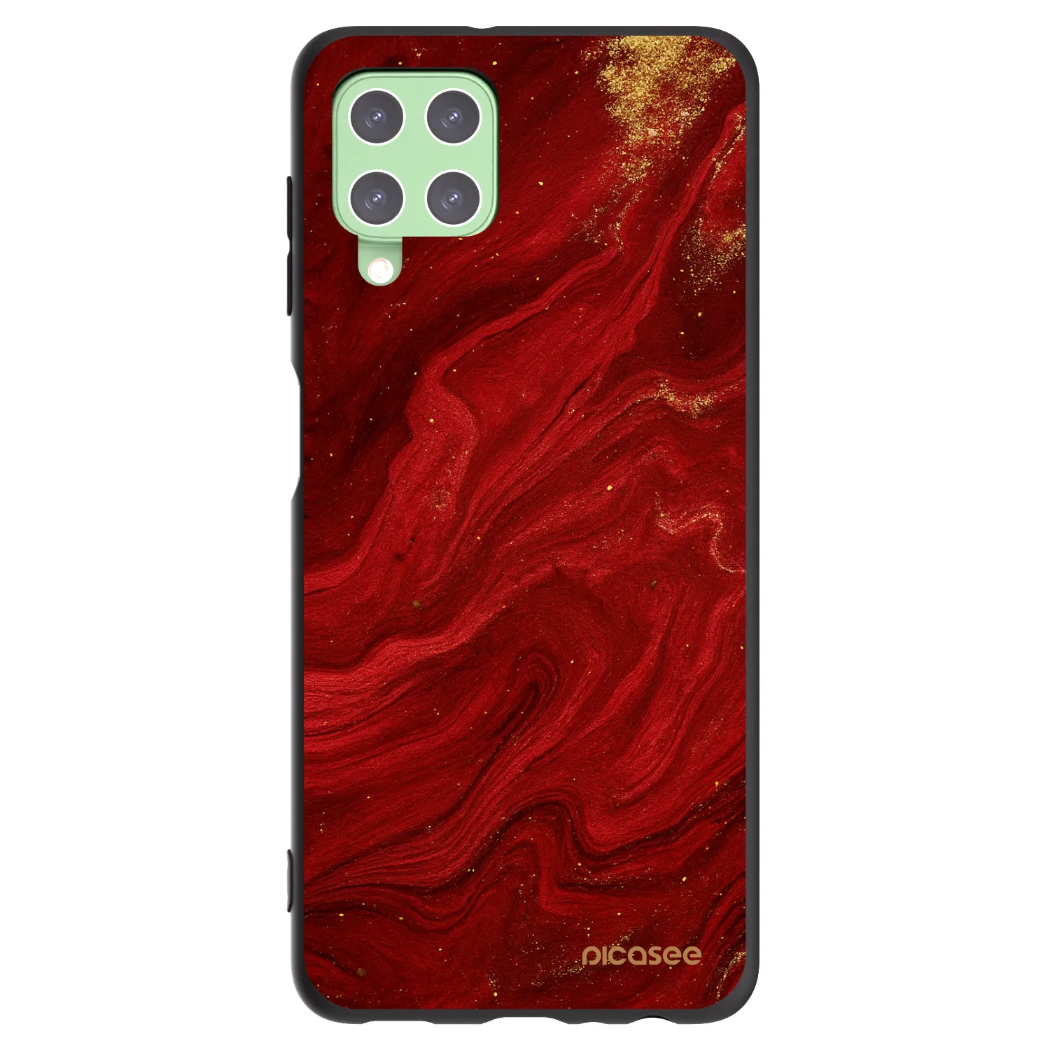 Picasee silikónový čierny obal pre Samsung Galaxy A22 A225F 4G - Red