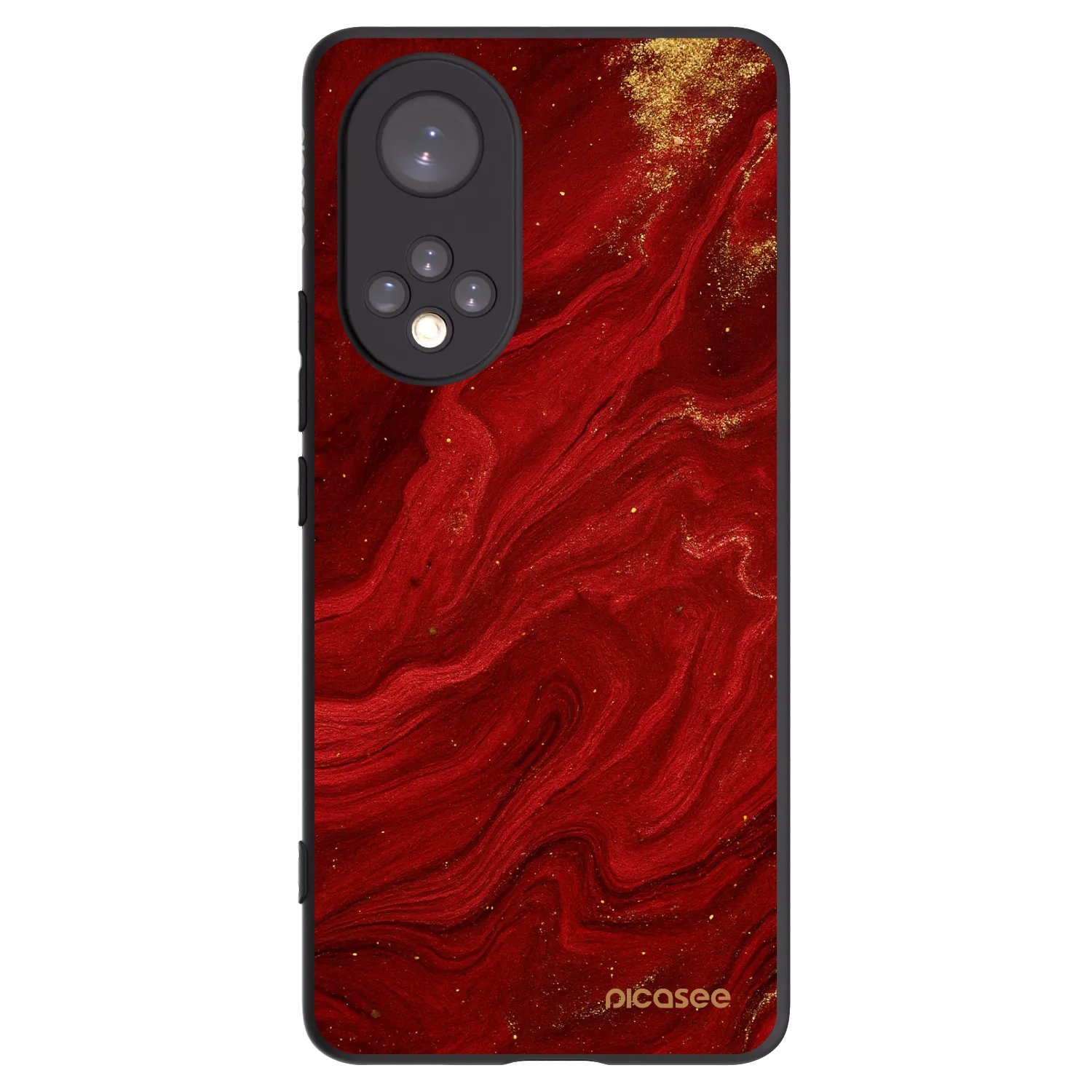 Picasee silikónový čierny obal pre Huawei Nova 9 - Red