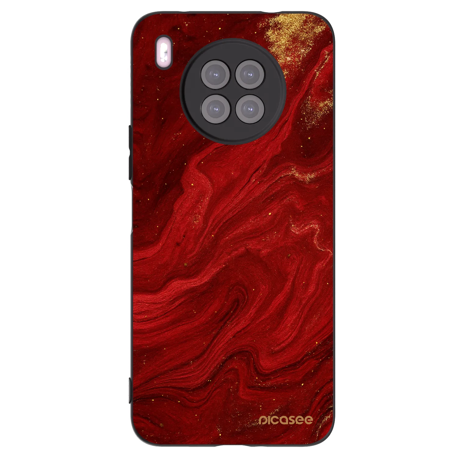 Picasee silikónový čierny obal pre Huawei Nova 8i - Red