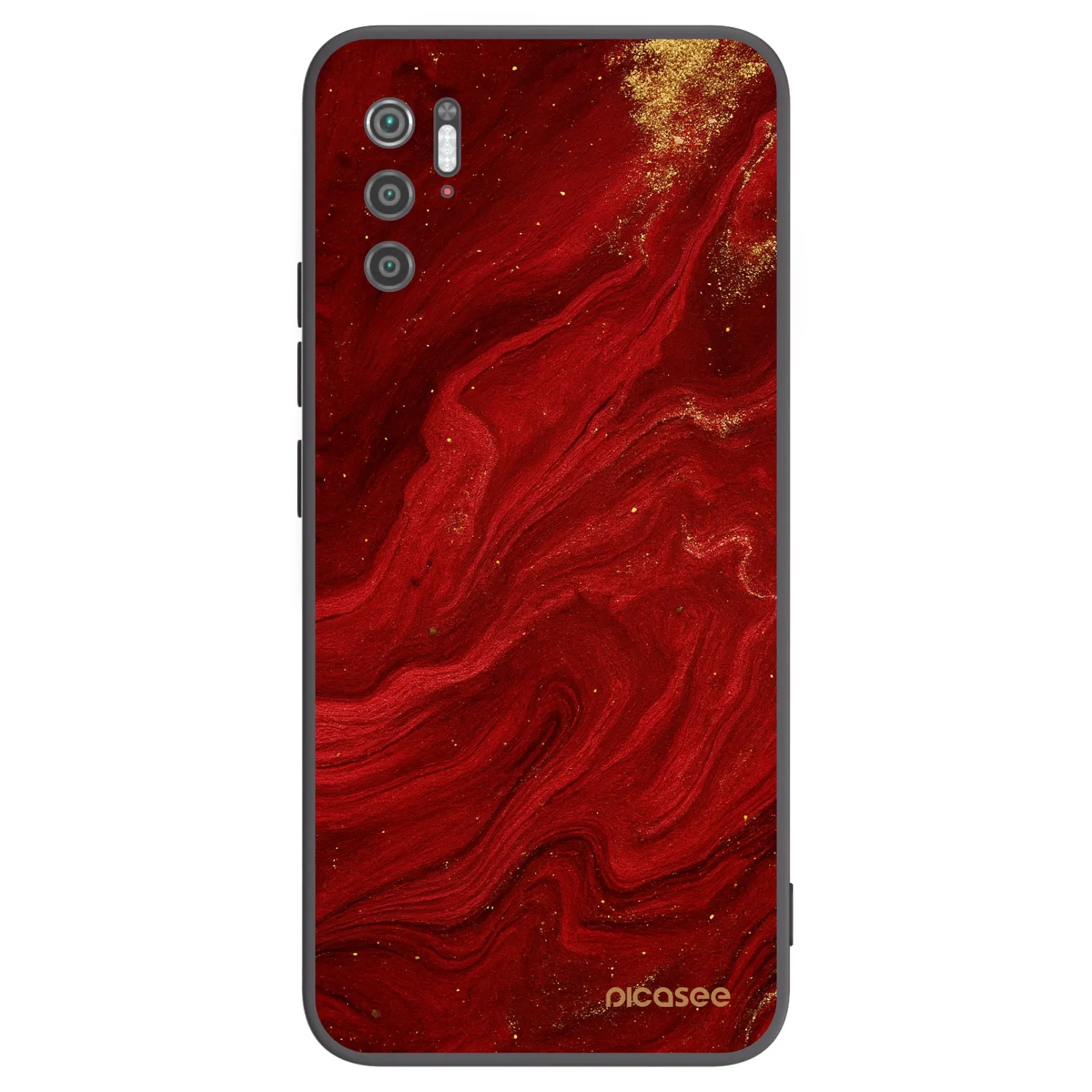 Picasee silikónový čierny obal pre Xiaomi Poco M3 Pro 5G - Red