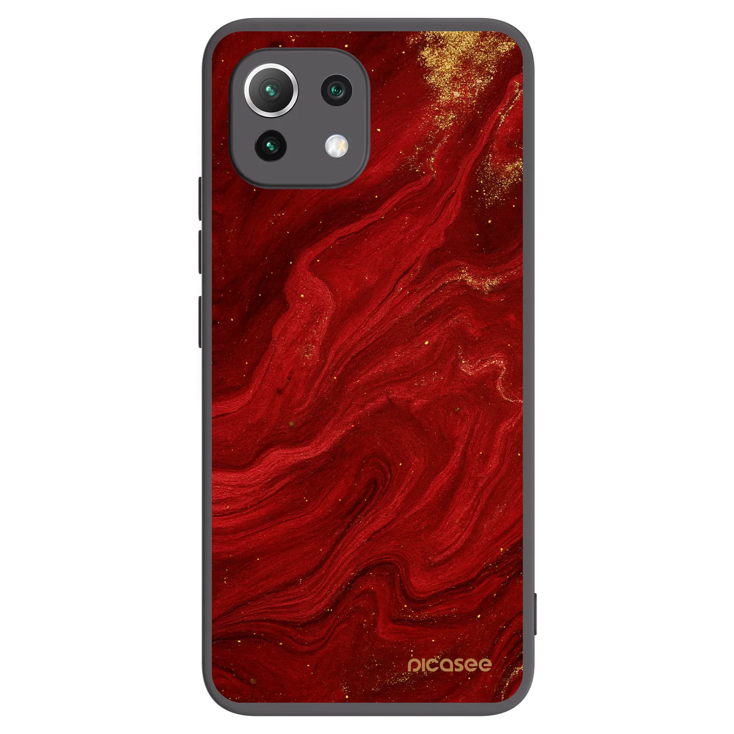 Picasee silikónový čierny obal pre Xiaomi 11 Lite 5G NE - Red