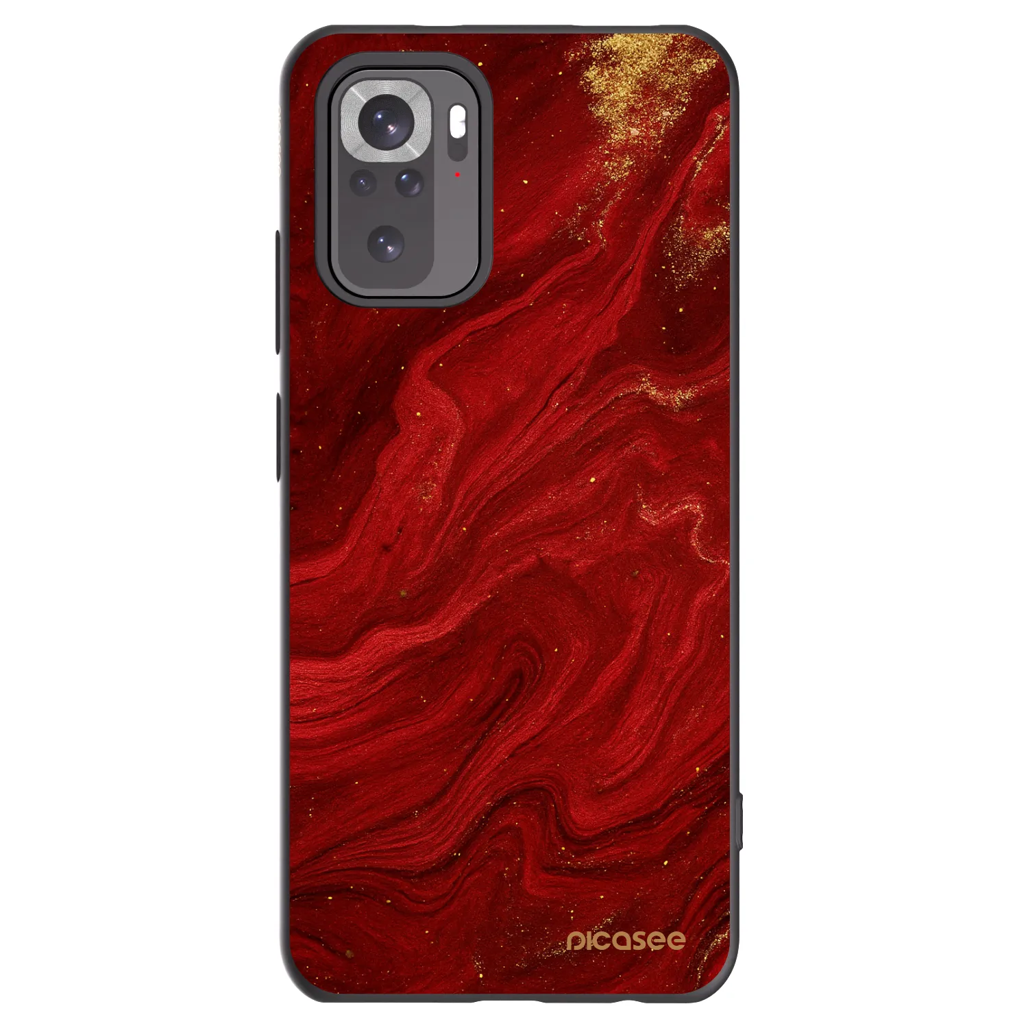 Picasee silikónový čierny obal pre Xiaomi Redmi Note 11S 4G - Red