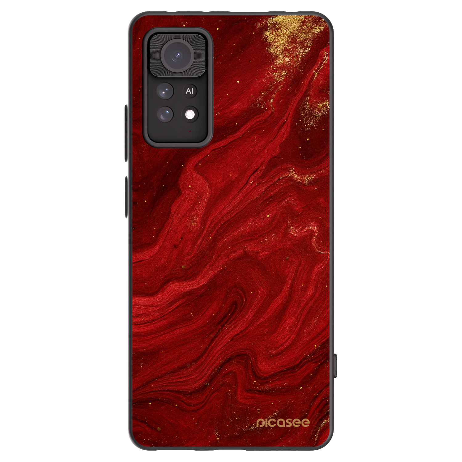 Picasee silikónový čierny obal pre Xiaomi Redmi Note 11 Pro - Red