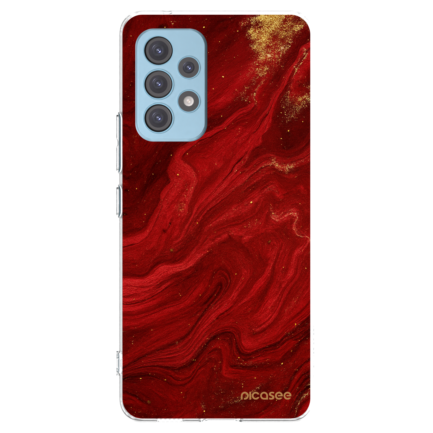Silikónový prehľadný obal pre Samsung Galaxy A53 5G A536 - Red