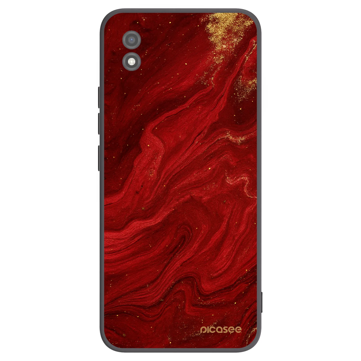 Picasee silikónový čierny obal pre Realme C11 (2021) - Red