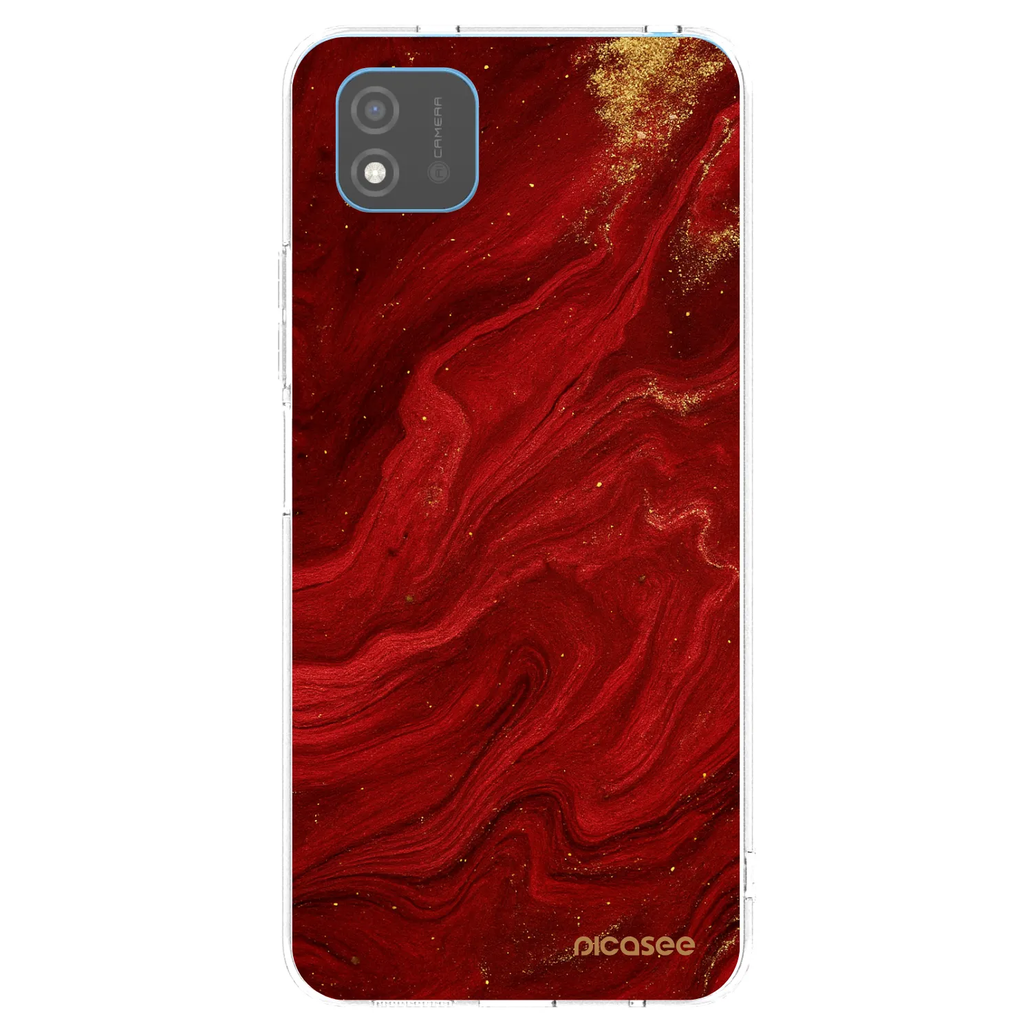 Picasee silikónový prehľadný obal pre Realme C11 (2021) - Red