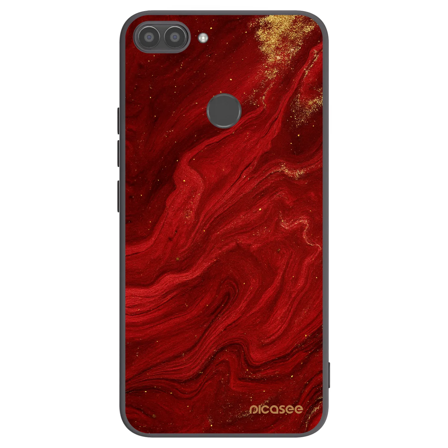 Picasee silikónový čierny obal pre Huawei P Smart - Red
