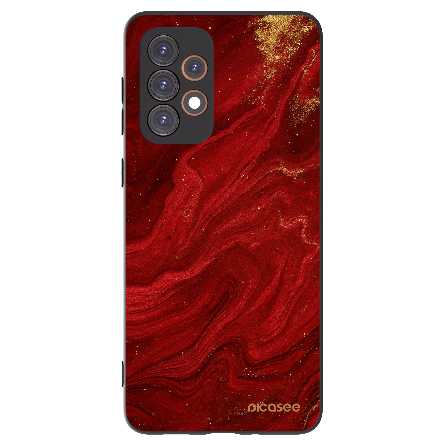 Picasee silikónový čierny obal pre Samsung Galaxy A33 5G A336 - Red