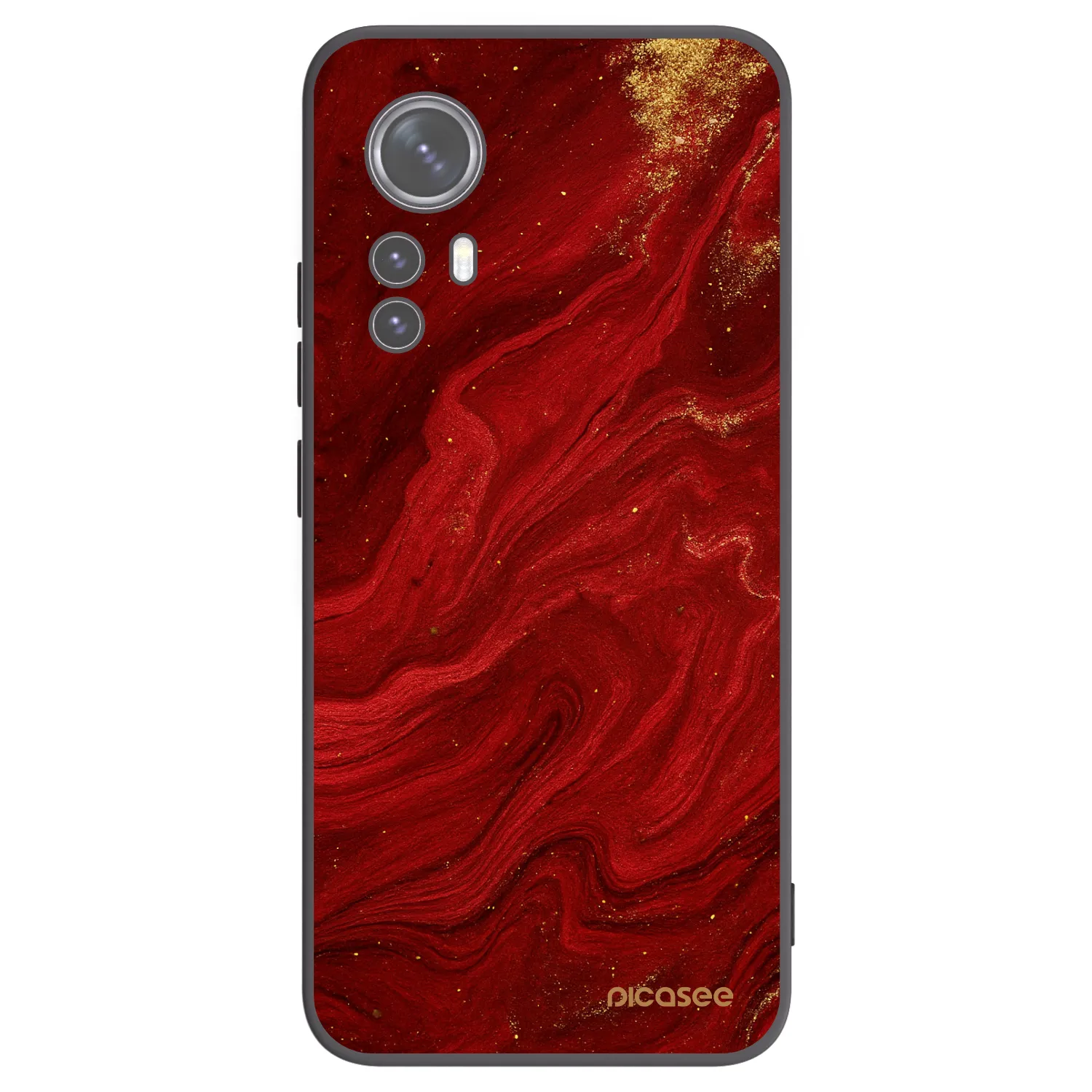 Picasee silikónový čierny obal pre Xiaomi 12X - Red