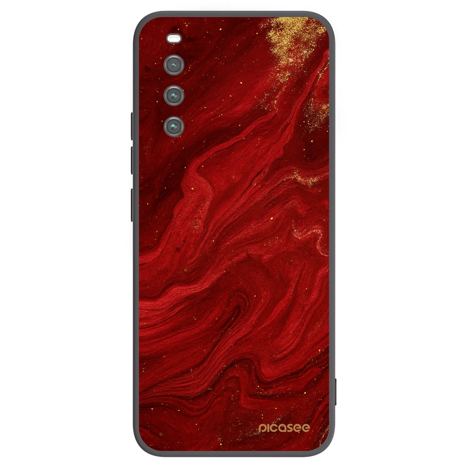 Picasee silikónový čierny obal pre Sony Xperia 10 IV 5G - Red
