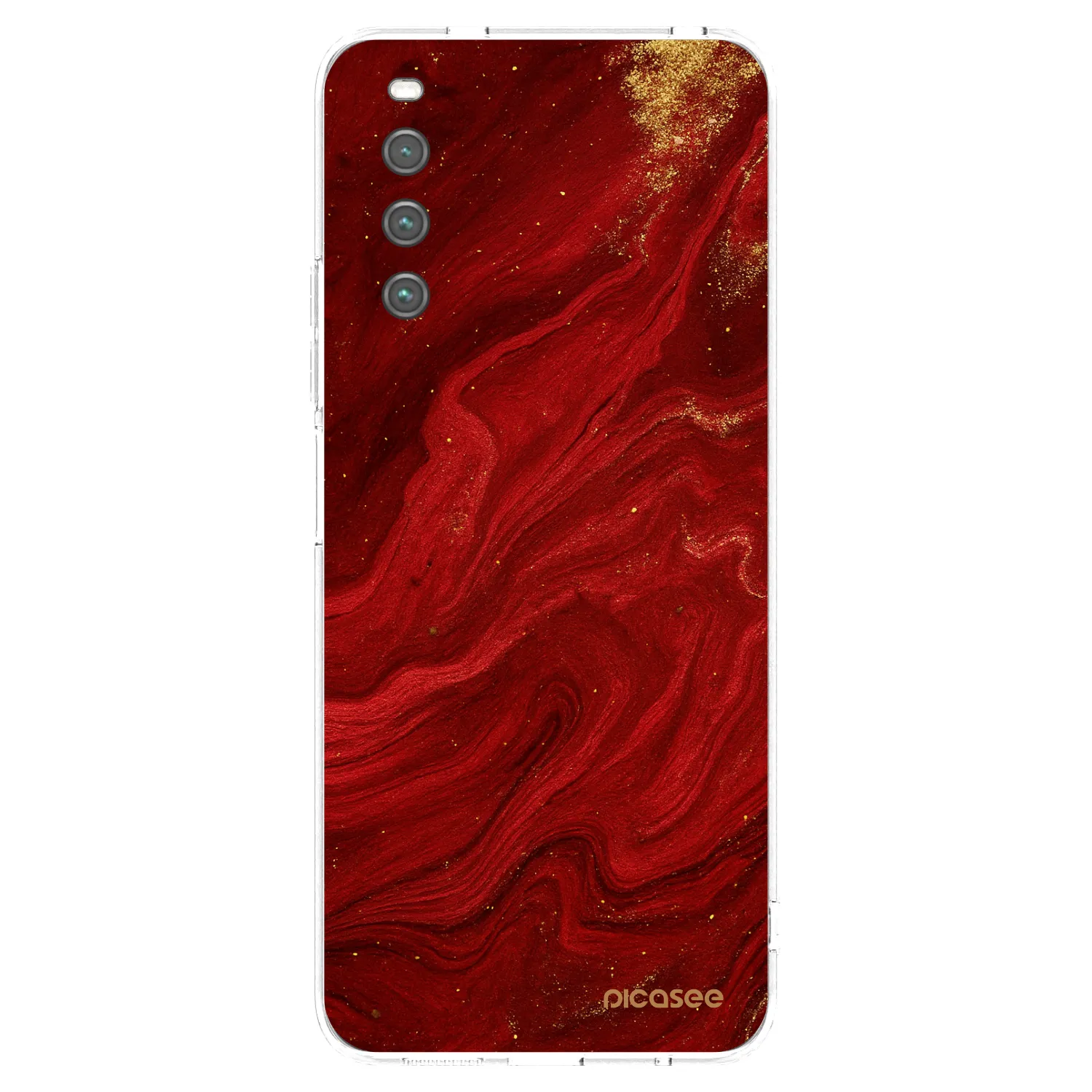 Picasee silikónový prehľadný obal pre Sony Xperia 10 IV 5G - Red