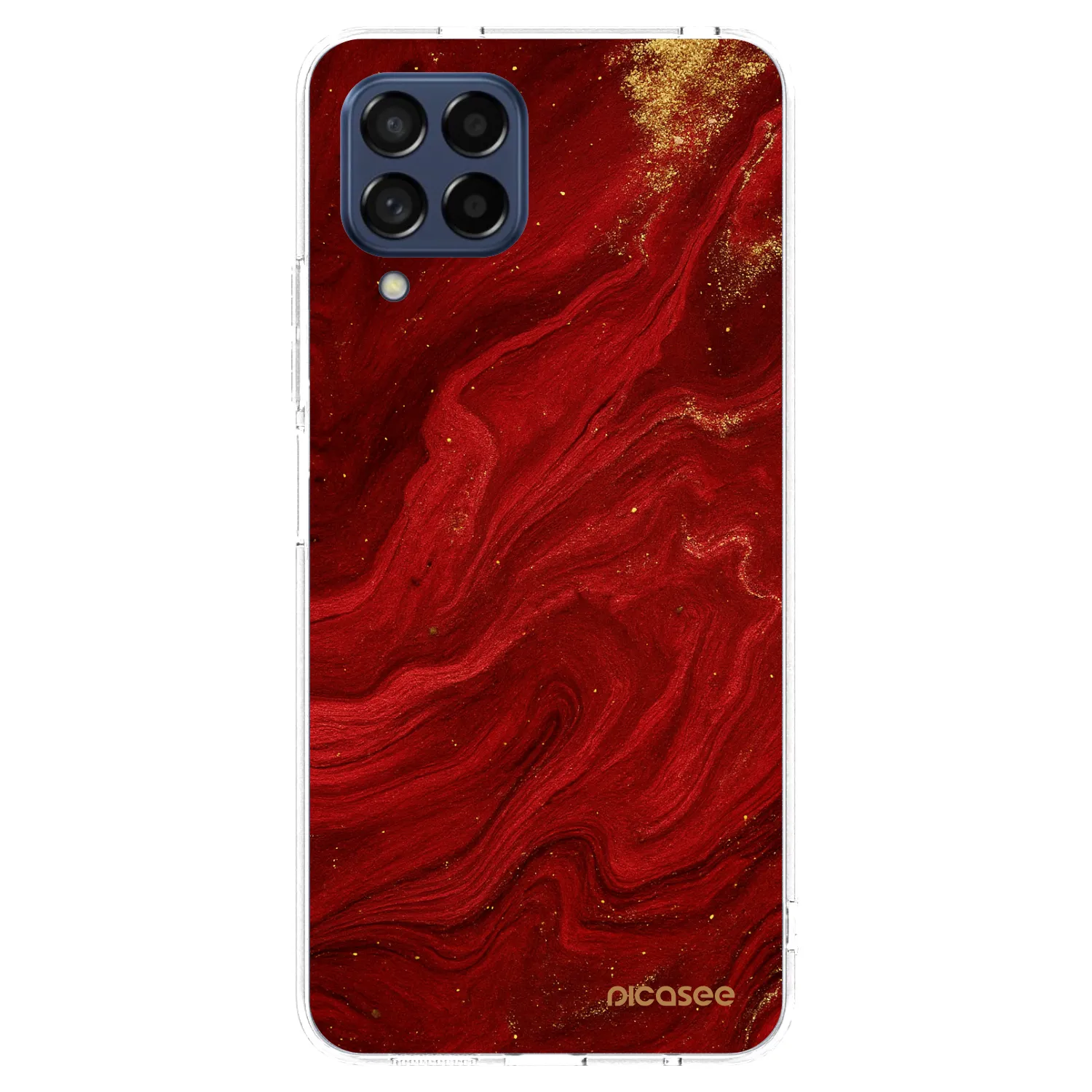 Picasee silikónový prehľadný obal pre Samsung Galaxy M53 5G - Red