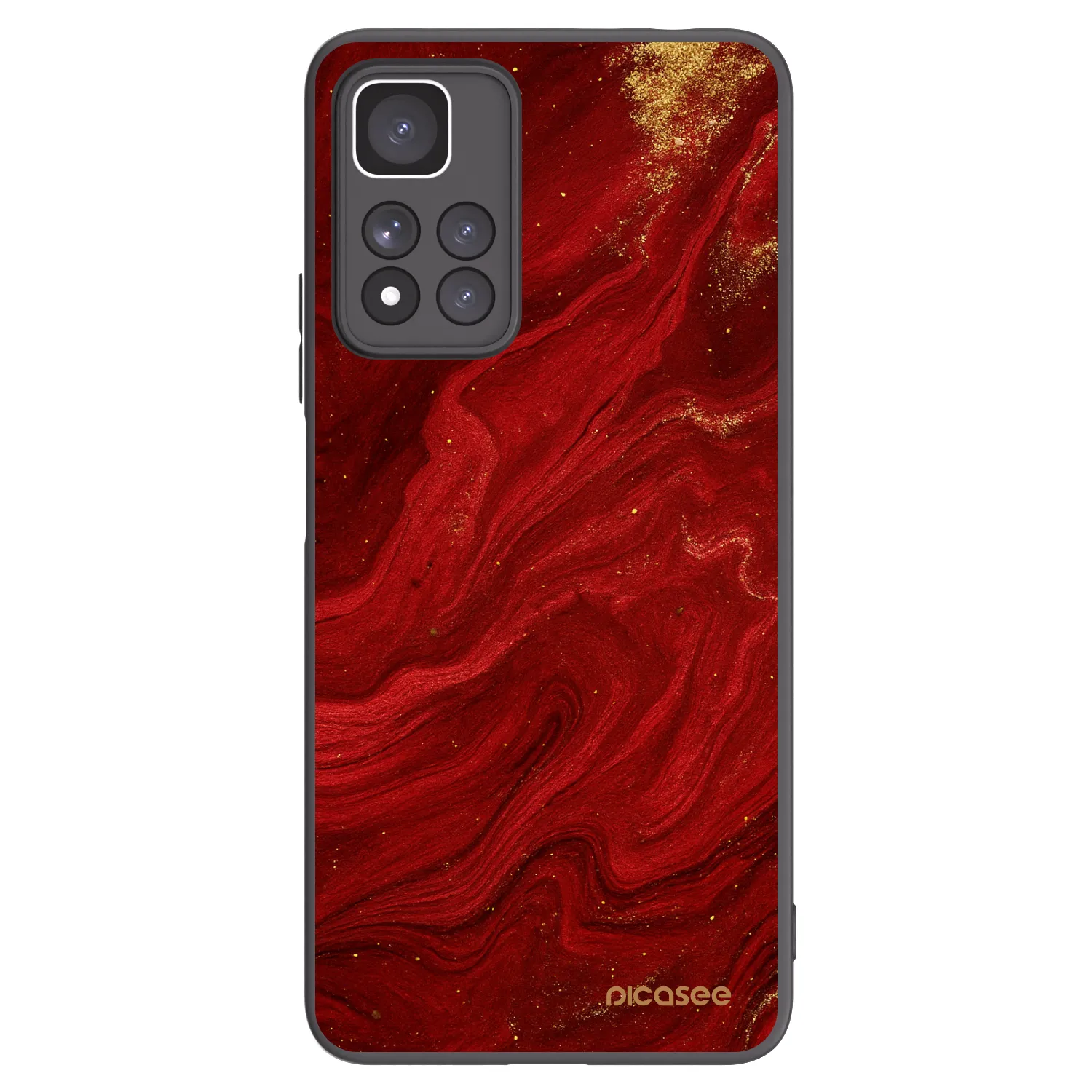 Picasee silikónový čierny obal pre Xiaomi Redmi Note 11 Pro+ 5G - Red