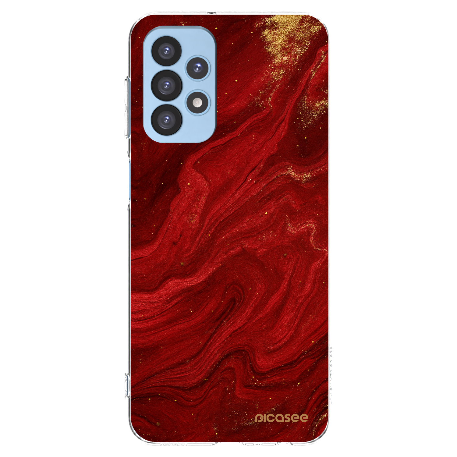 Picasee silikónový prehľadný obal pre Samsung Galaxy A23 A235F 4G - Red