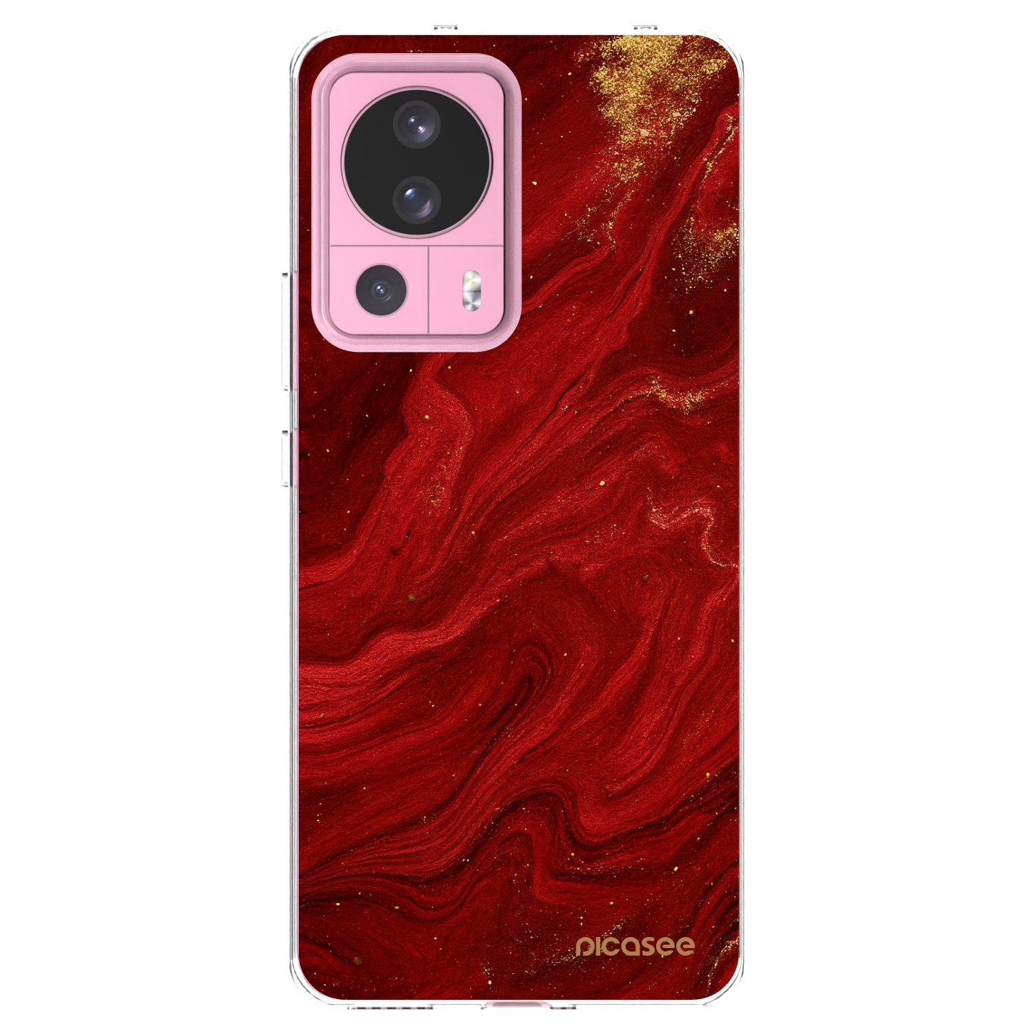 Picasee silikónový prehľadný obal pre Xiaomi 13 Lite - Red