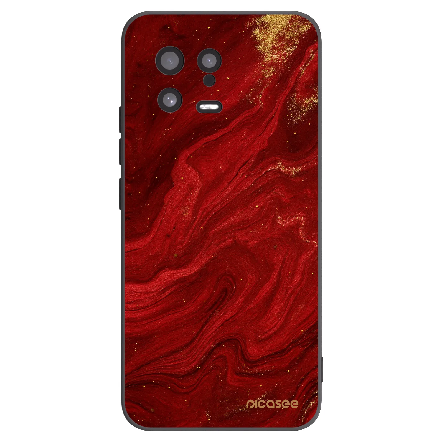 Silikónový čierny obal pre Xiaomi 13 - Red