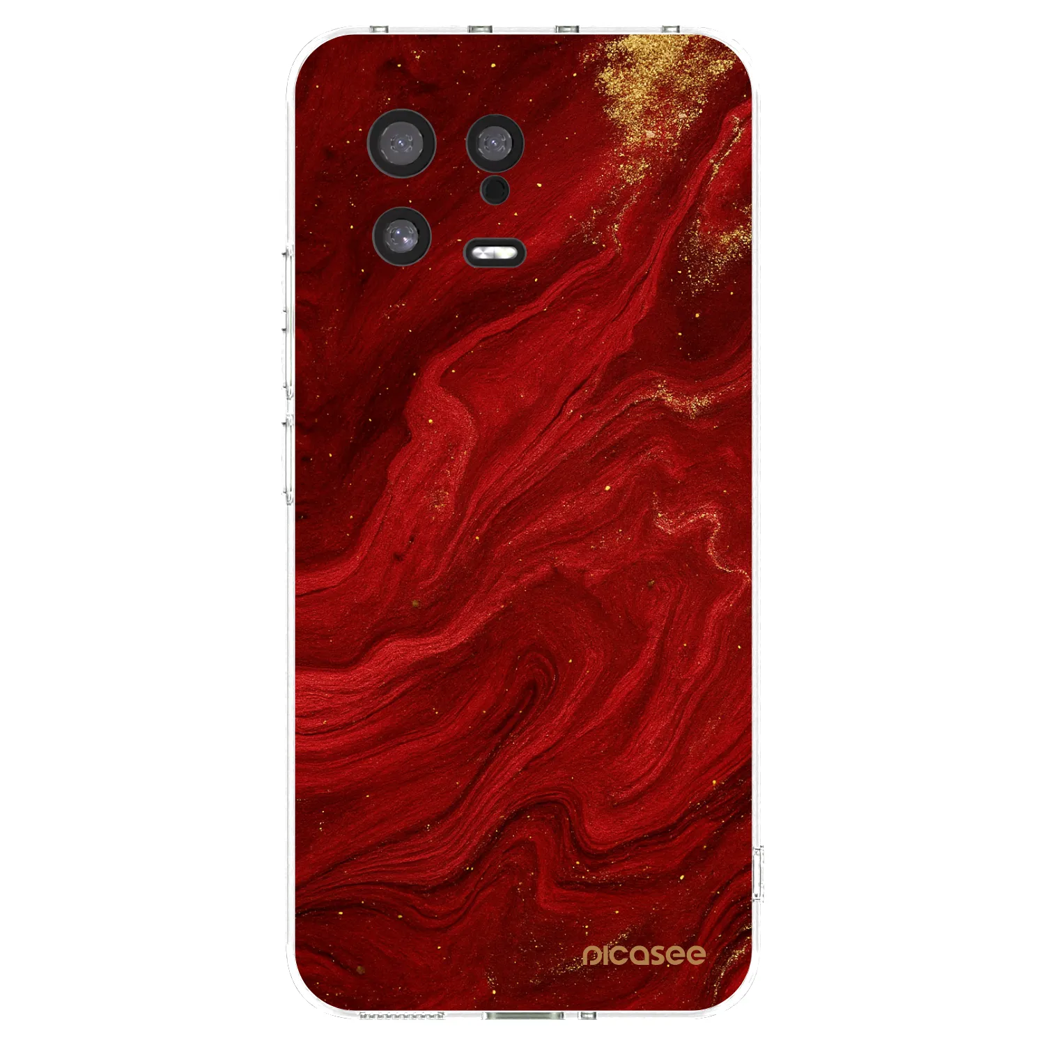 Silikónový prehľadný obal pre Xiaomi 13 - Red