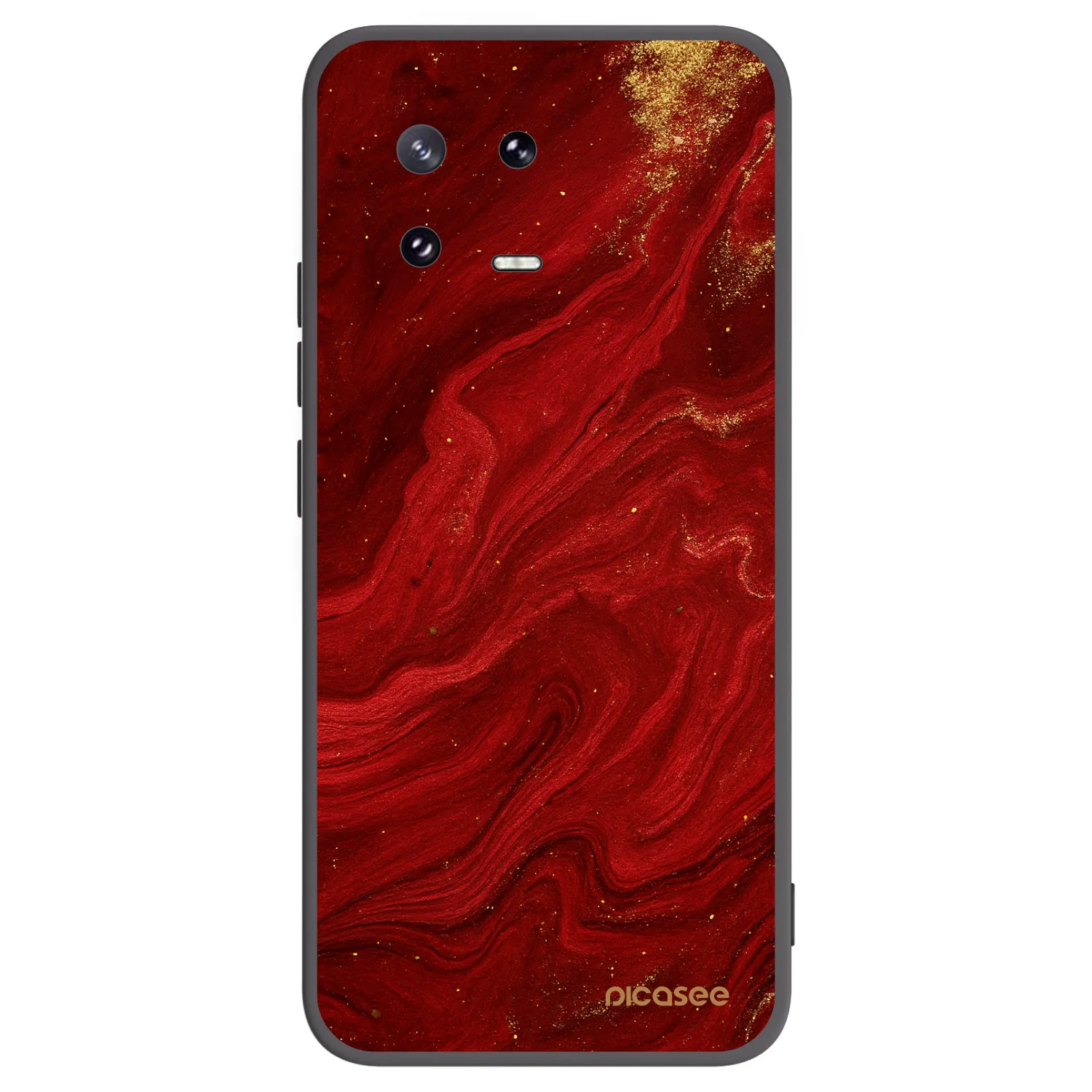 Picasee silikónový čierny obal pre Xiaomi 13 Pro - Red