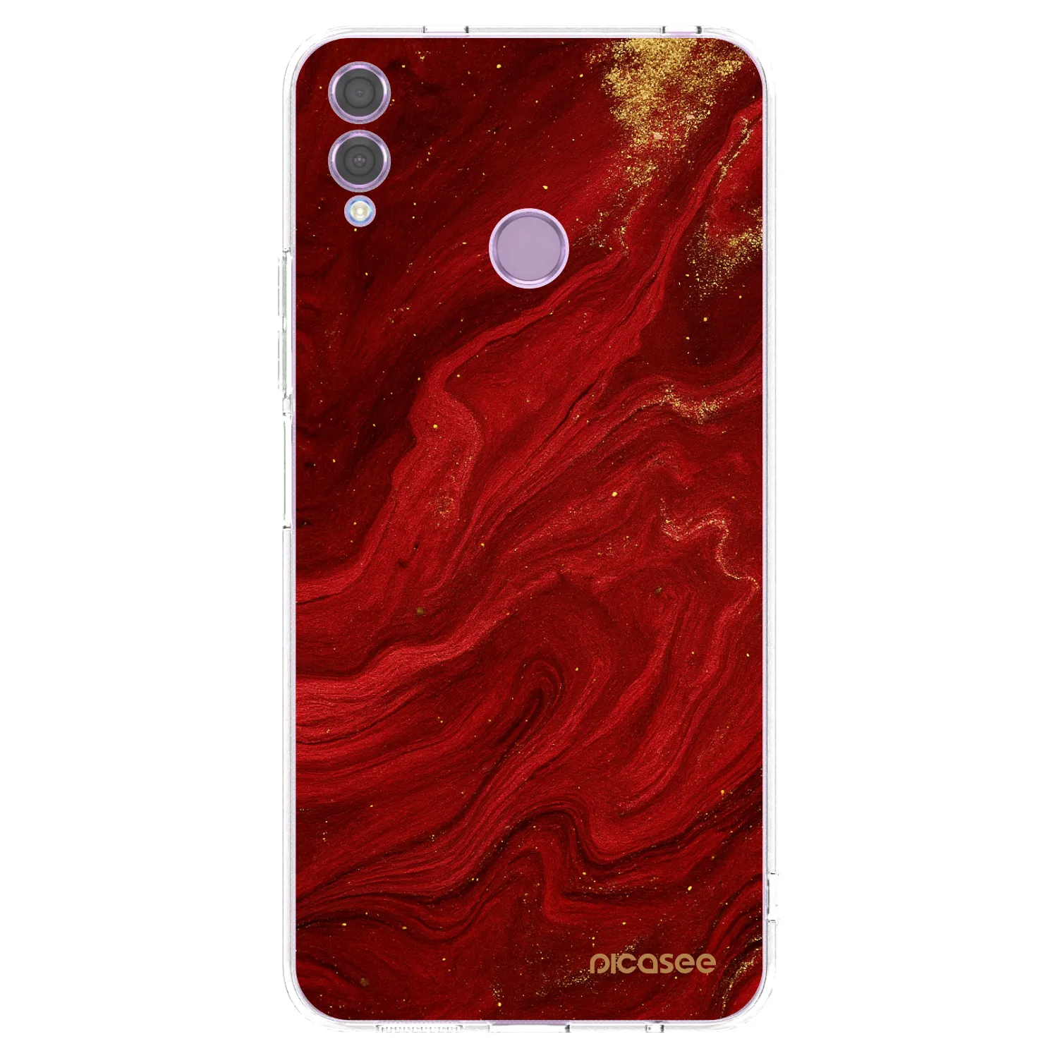 Silikónový prehľadný obal pre Honor 8X - Red