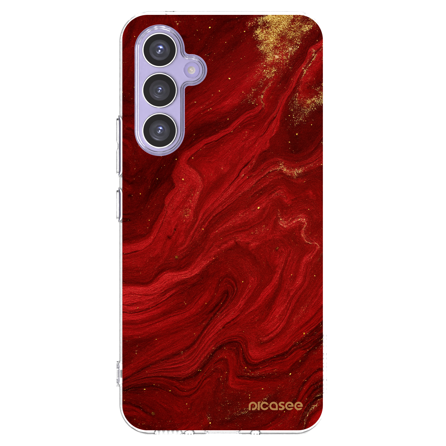 Picasee silikónový prehľadný obal pre Samsung Galaxy A54 5G A546B - Red
