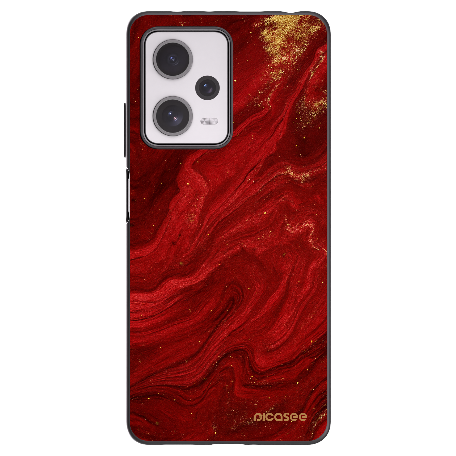 Picasee silikónový čierny obal pre Xiaomi Redmi Note 12 Pro+ 5G - Red