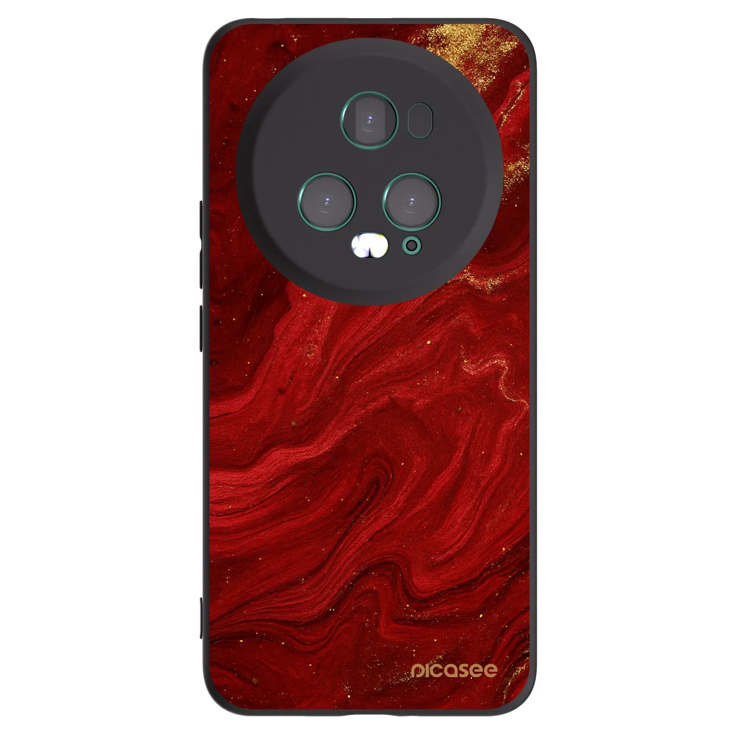 Picasee silikónový čierny obal pre Honor Magic5 Pro - Red