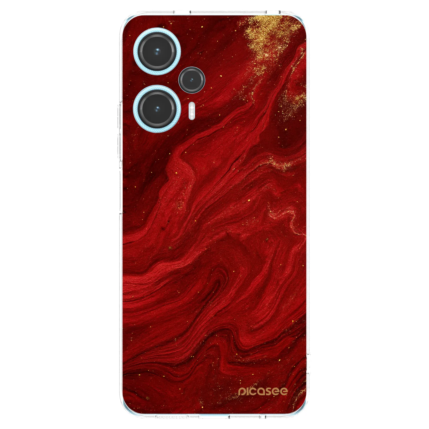 Picasee silikónový prehľadný obal pre Xiaomi Poco F5 - Red