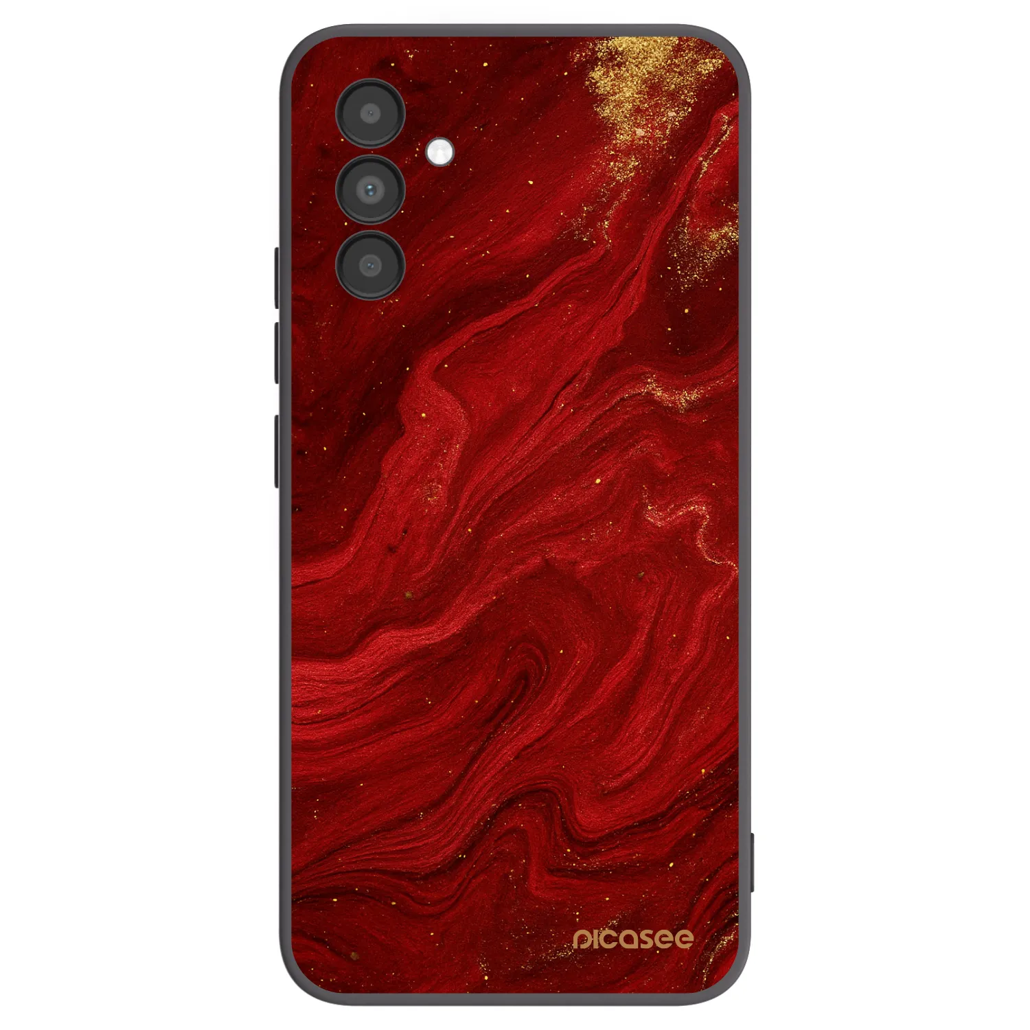Picasee silikónový čierny obal pre Samsung Galaxy A04s A047F - Red