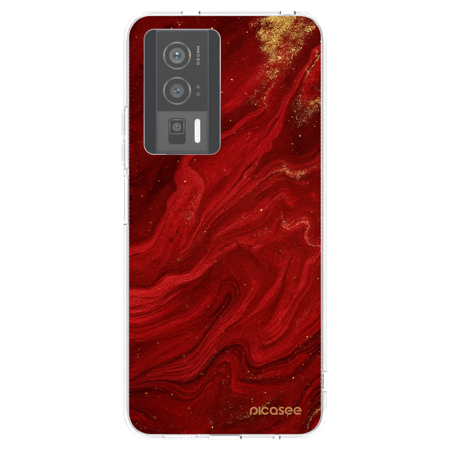 Silikónový prehľadný obal pre Xiaomi Poco F5 Pro 5G - Red