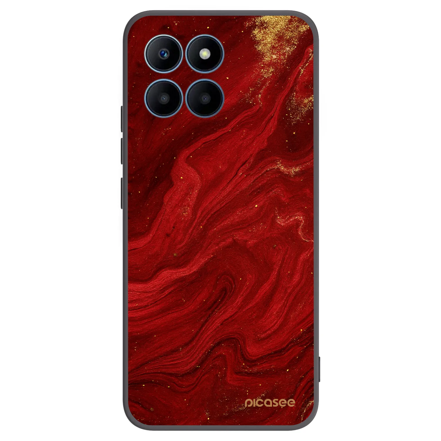 Picasee silikónový čierny obal pre Honor 70 Lite - Red