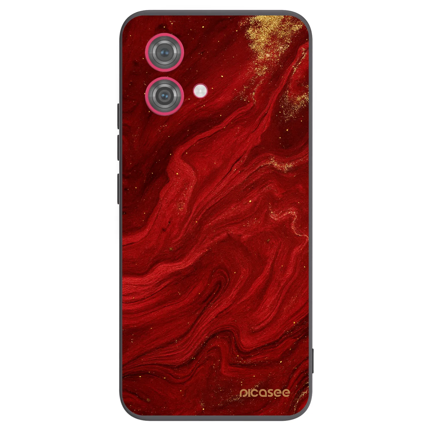 Silikónový čierny obal pre Motorola Moto G84 5G - Red