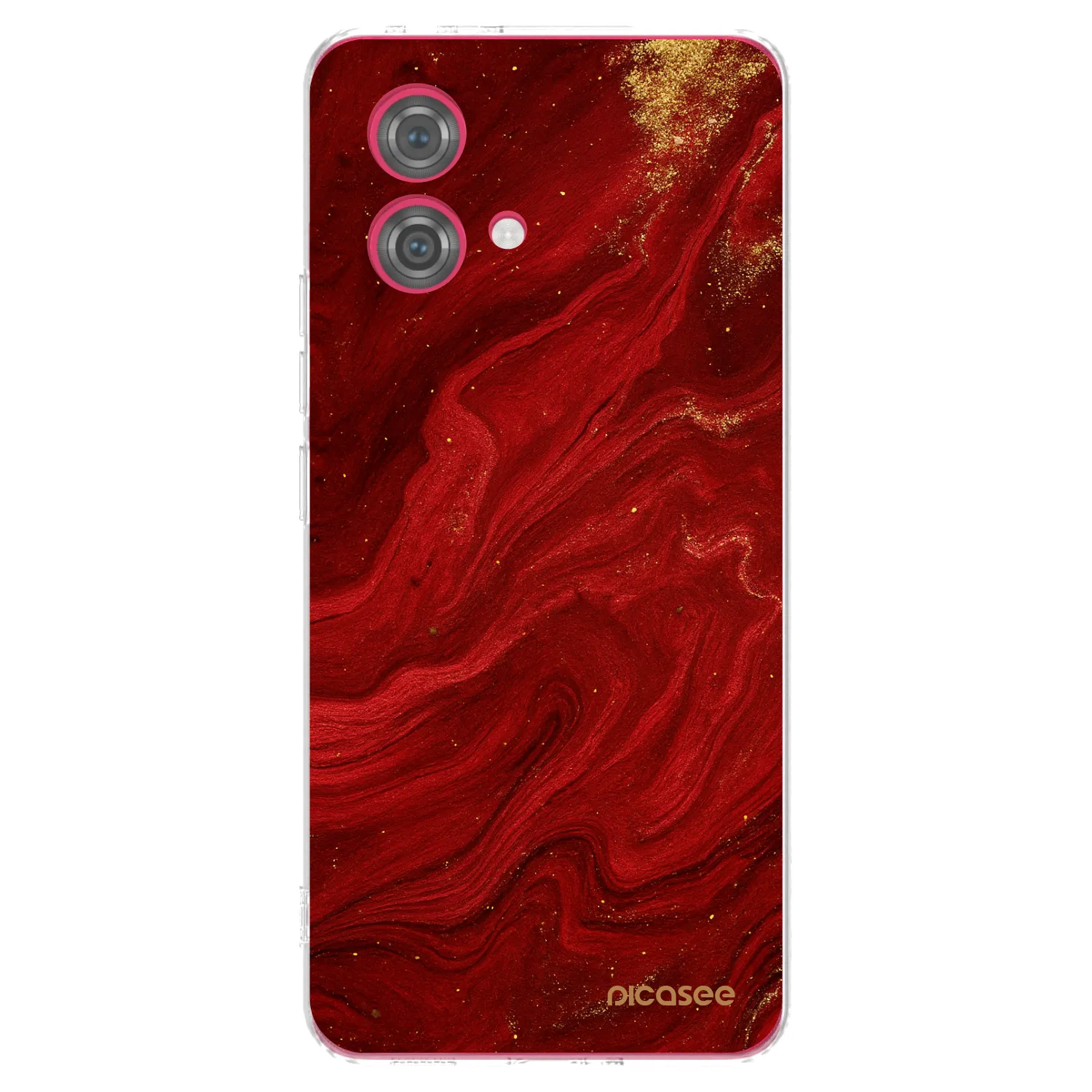 Silikónový prehľadný obal pre Motorola Moto G84 5G - Red