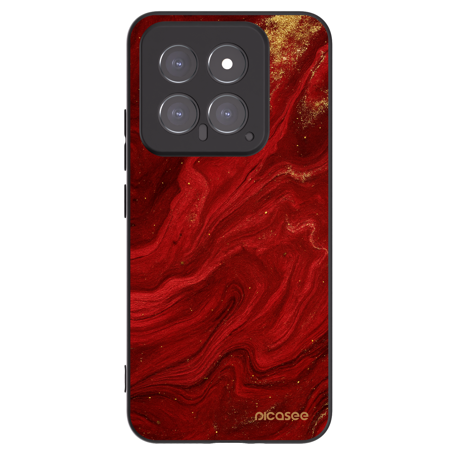 Picasee silikónový čierny obal pre Xiaomi 14 - Red