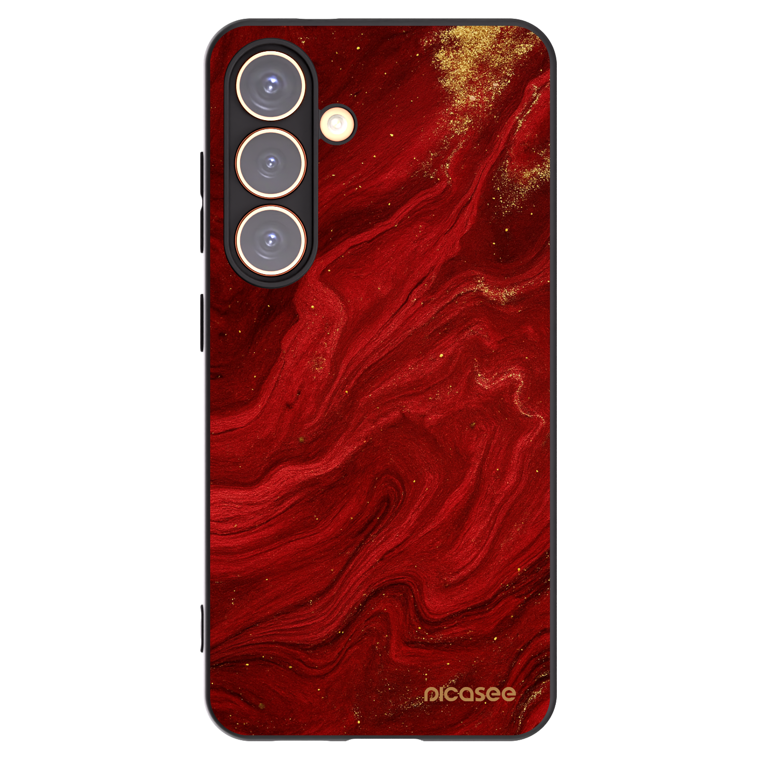 Picasee silikónový čierny obal pre Samsung Galaxy S24 S921B 5G - Red
