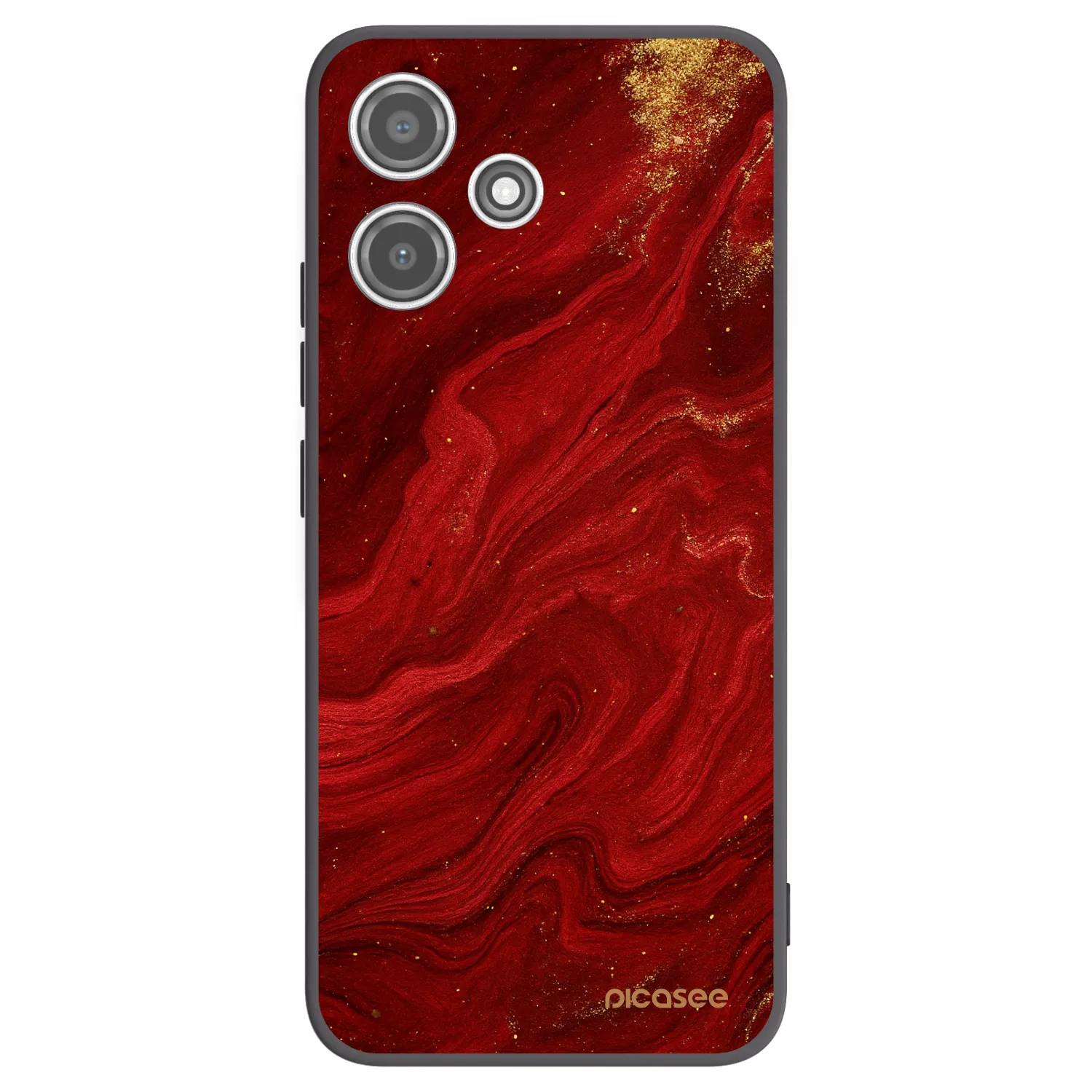 Picasee silikónový čierny obal pre Xiaomi Redmi 12 5G - Red