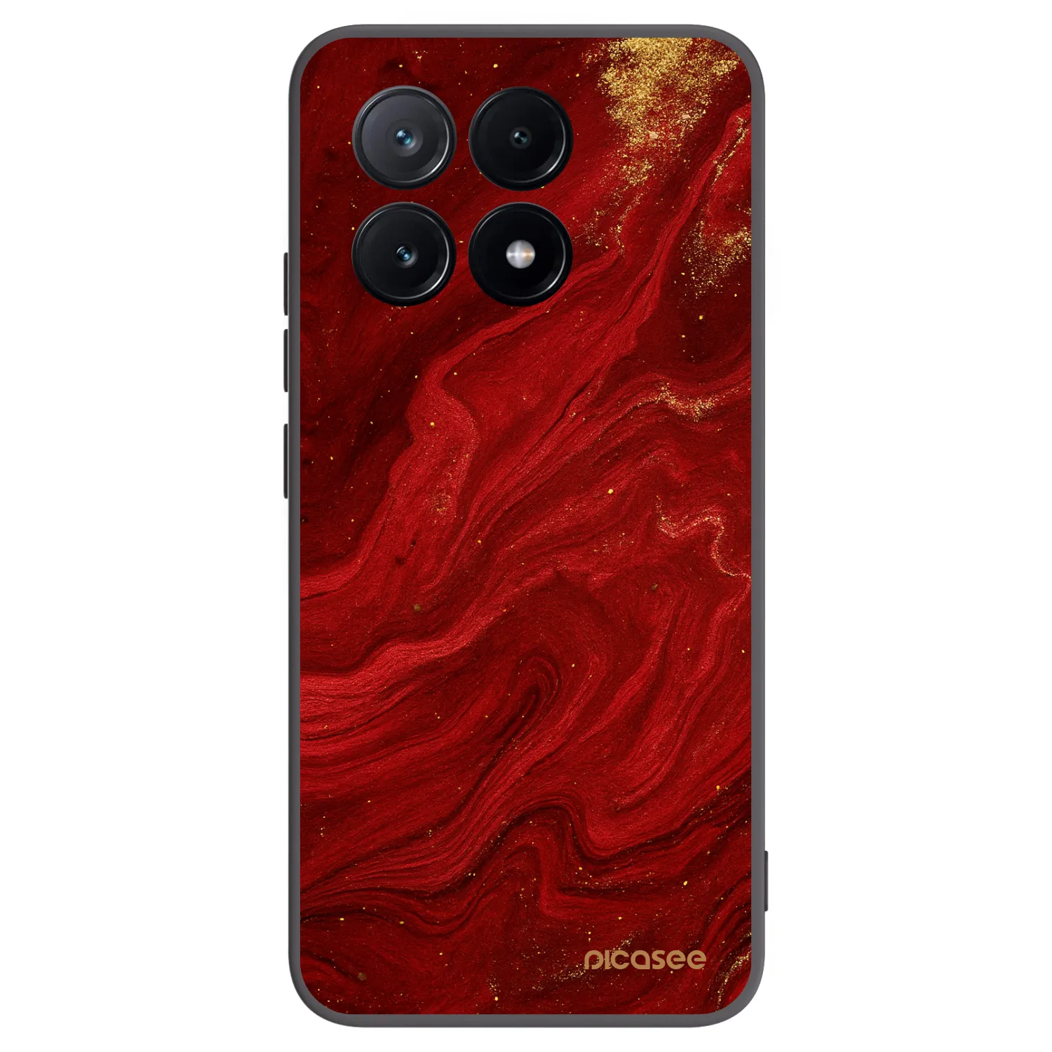 Picasee silikónový čierny obal pre Xiaomi Poco X6 Pro - Red