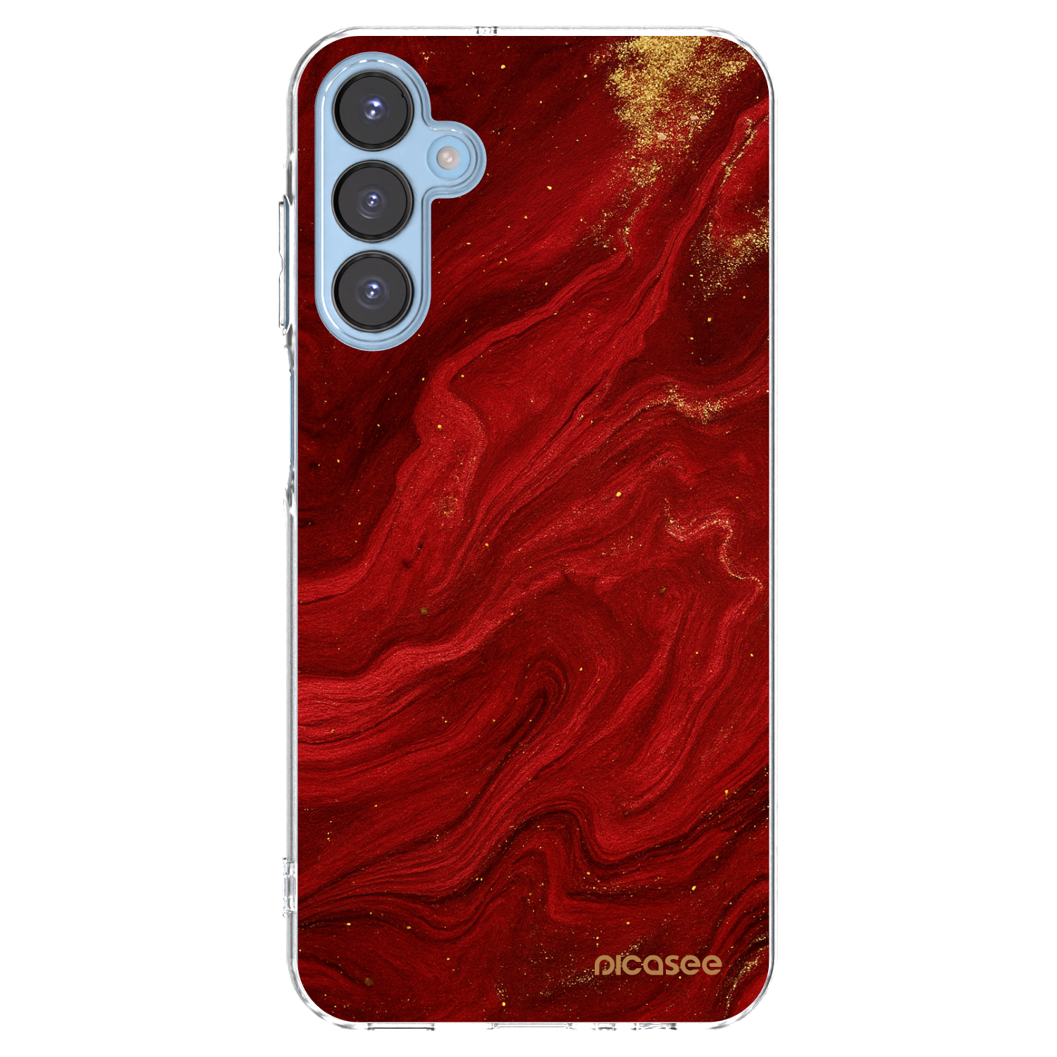 Picasee silikónový prehľadný obal pre Samsung Galaxy A15 A156B 5G - Red