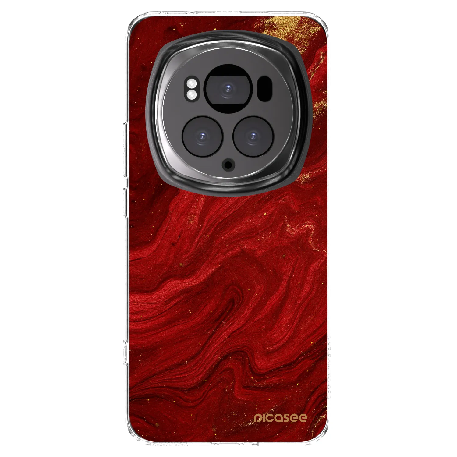 Picasee silikónový prehľadný obal pre Honor Magic6 Pro - Red