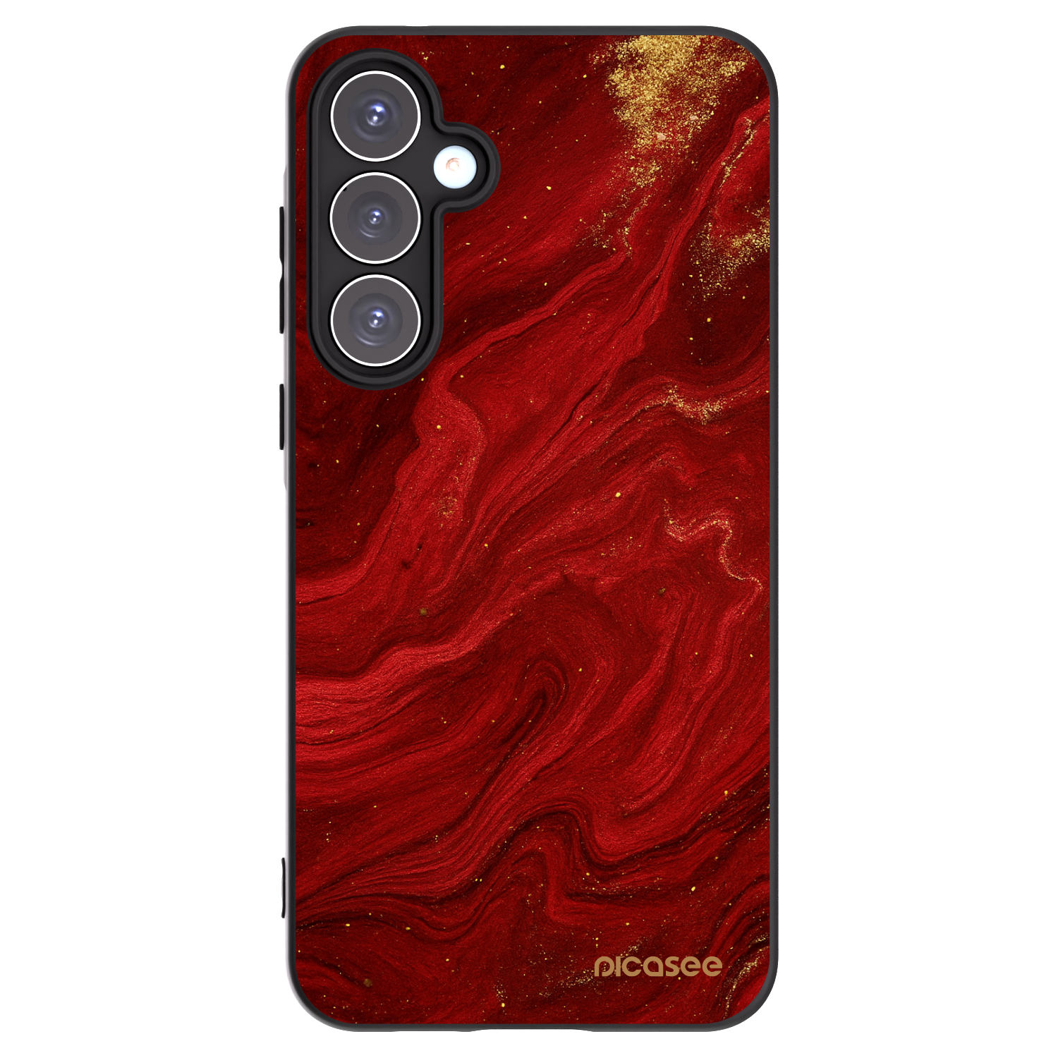 Picasee silikónový čierny obal pre Samsung Galaxy A55 5G A556B - Red