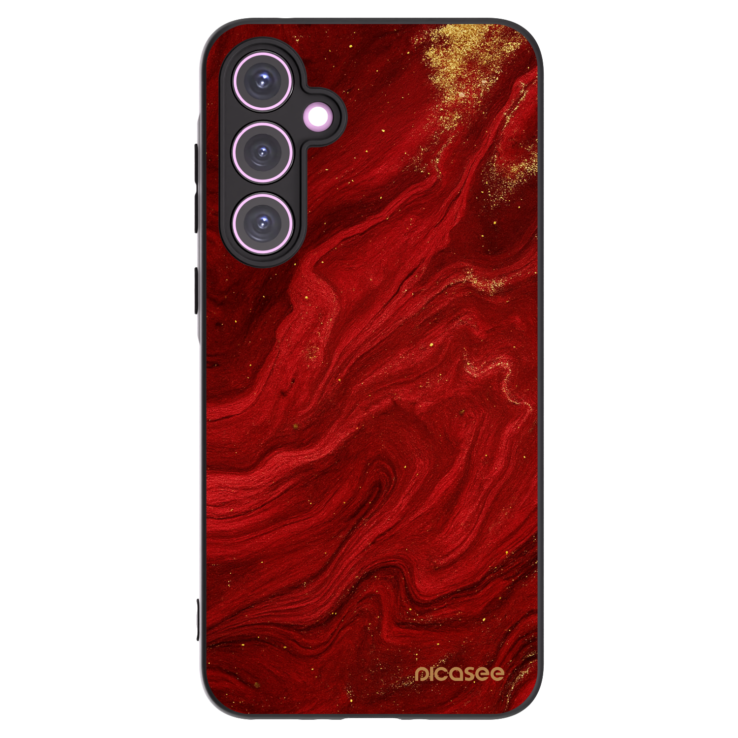 Picasee silikónový čierny obal pre Samsung Galaxy A35 5G A356B - Red