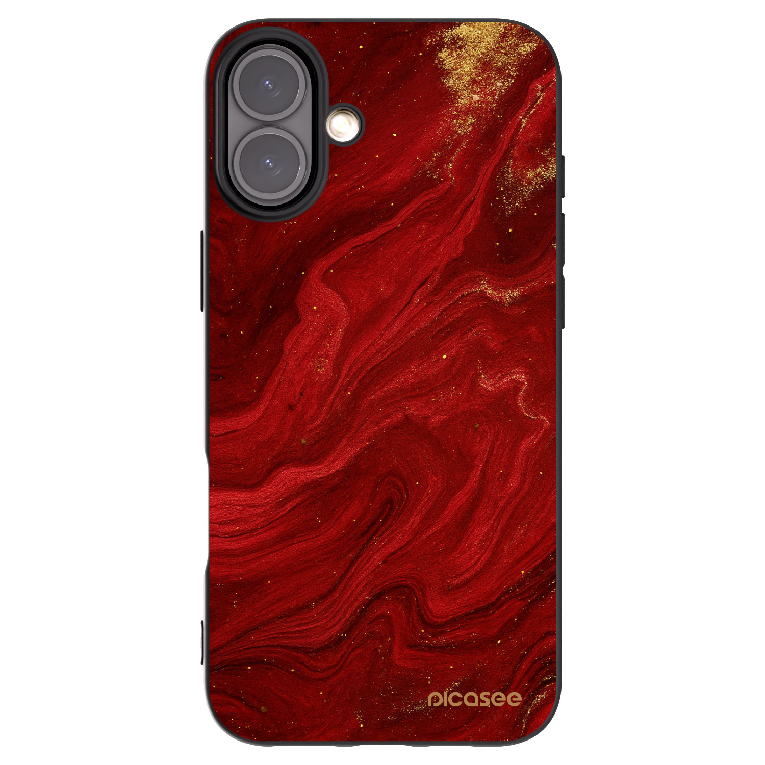 Picasee silikónový čierny obal pre Apple iPhone 16 Plus - Red