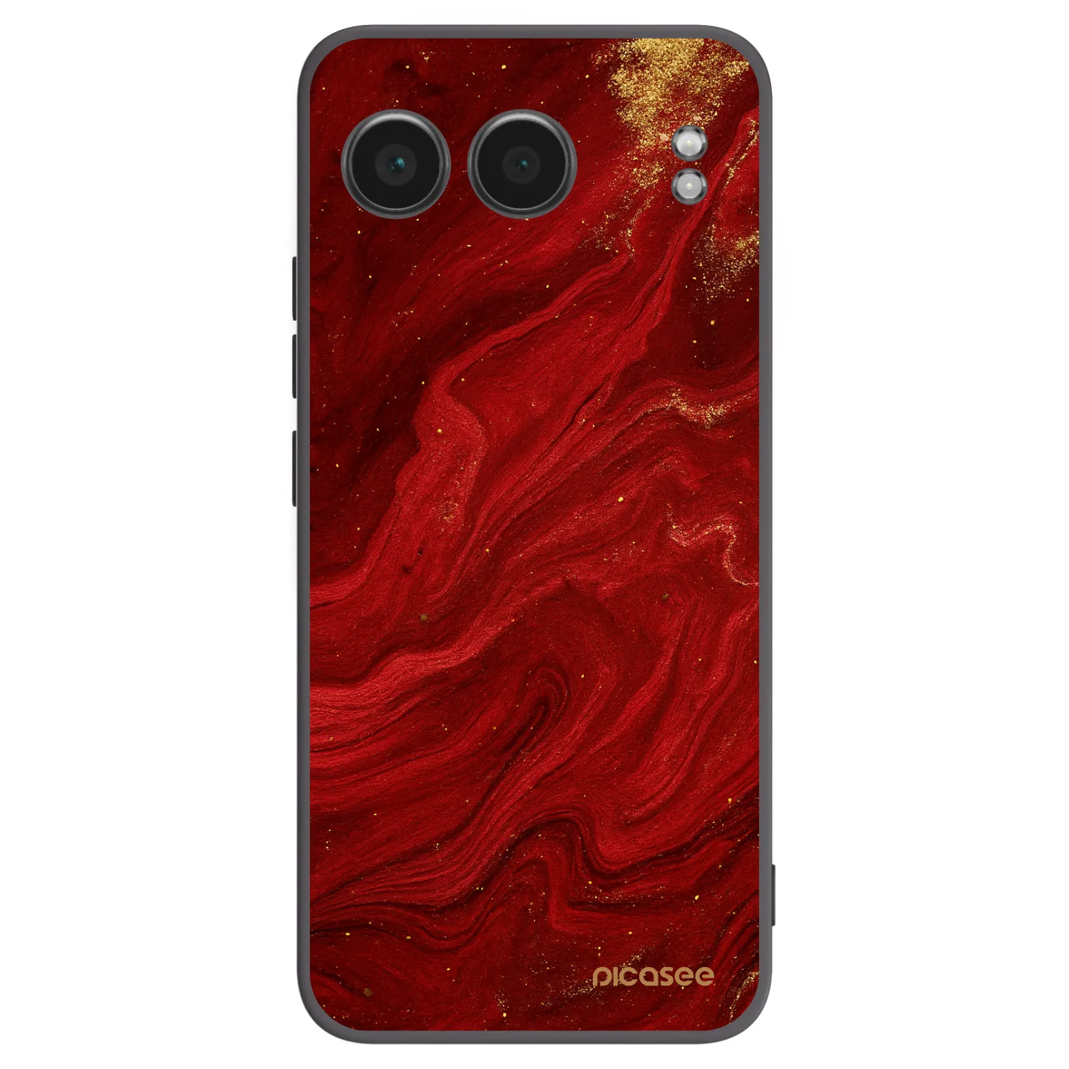 Picasee silikónový čierny obal pre OnePlus Nord 4 - Red