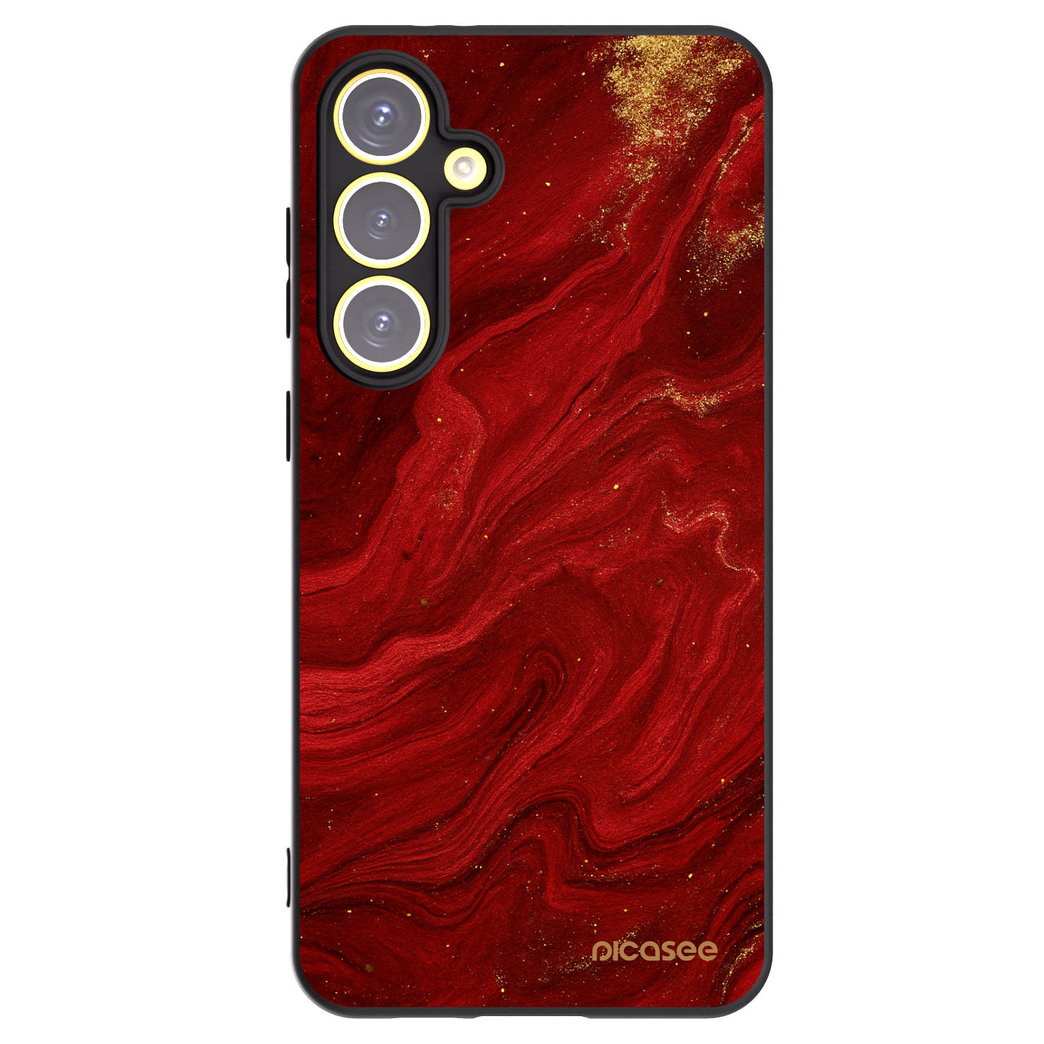 Picasee silikónový čierny obal pre Samsung Galaxy S24 FE S721B - Red
