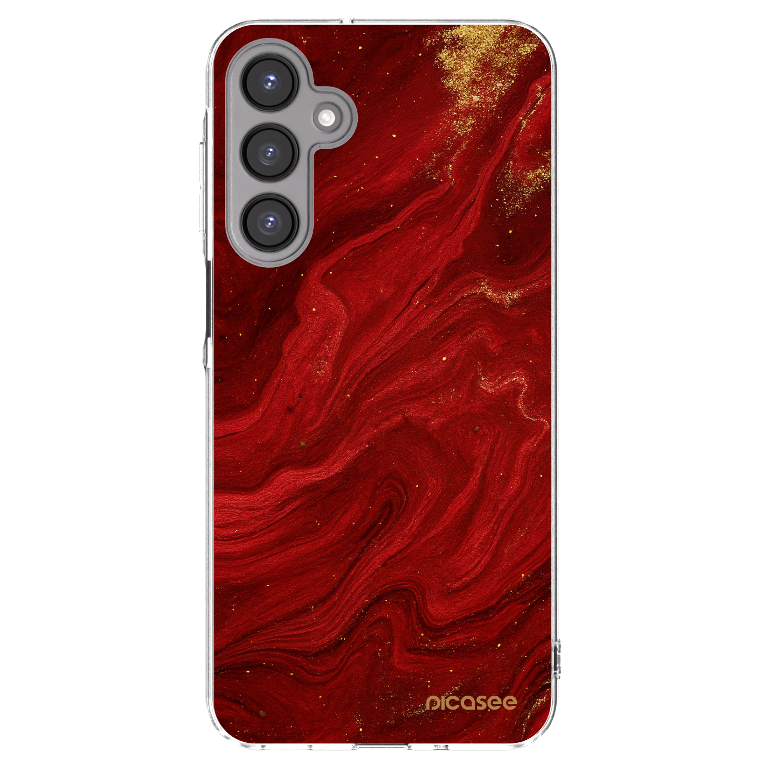 Picasee silikónový prehľadný obal pre Samsung Galaxy A16 5G - Red