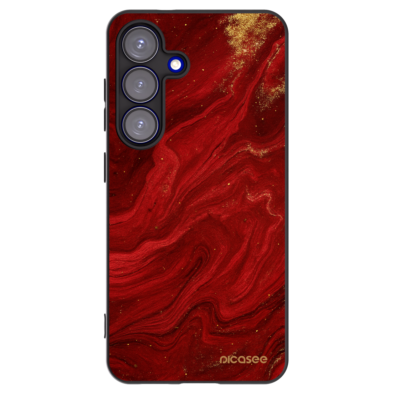 Picasee silikónový čierny obal pre Samsung Galaxy S25 5G - Red
