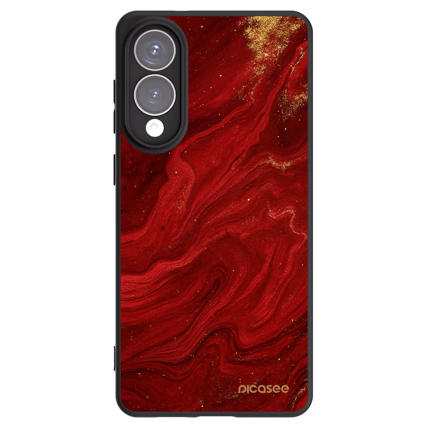 Picasee silikónový čierny obal pre Samsung Galaxy S25 Edge 5G - Red