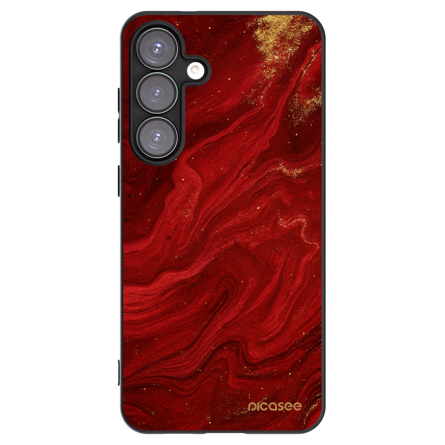 Picasee silikónový čierny obal pre Samsung Galaxy S25+ 5G - Red
